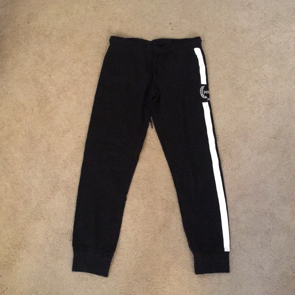 Pink brand black sweatpants